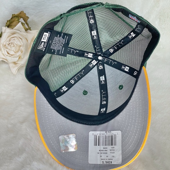 New with tags GREEN BAY PACKERS OFFICIAL NFL HAT. SNAPBACK GREEN & Gold w/logo - Picture 5 of 5
